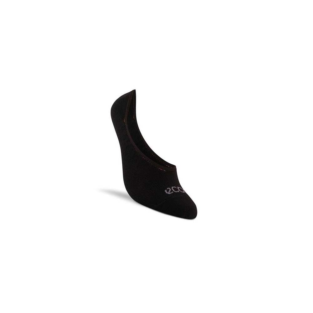 Women\'s Ecco Casual No-Show Socks Black | USA 411KOR